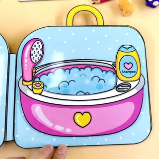 Bộ nhà cho chú mèo cưng- búp bê giấy - size to - Pighandmade