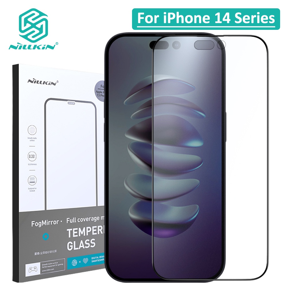 Kính cường lực toàn màn hình NILLKIN cho iPhone 14 Pro 14 Plus 14 / 13 / 13 Pro Matte Chống trầy xước Vân tay Chống chói FogMirror 9H Bảo vệ màn hình chống cháy nổ
