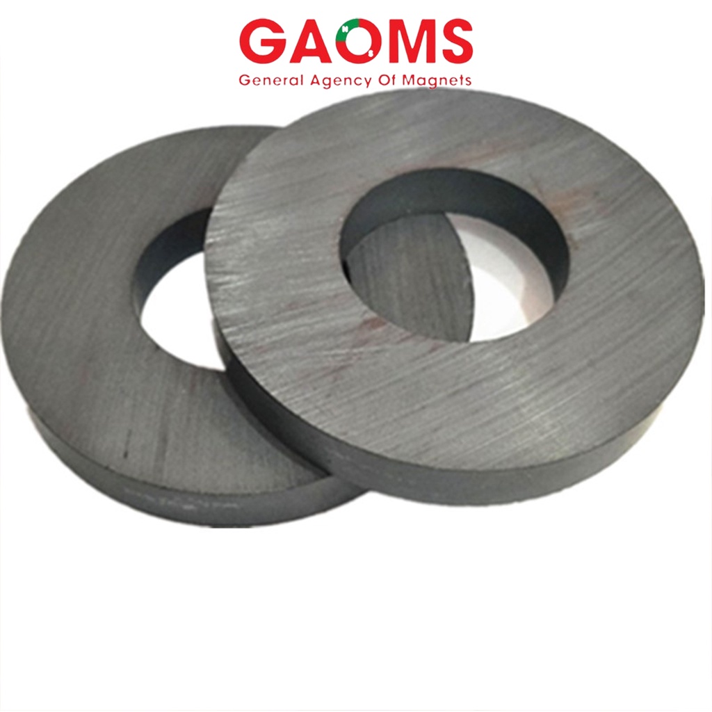 COMBO 3 VIÊN - Nam châm đen có lỗ 45x8 lỗ 19mm GAOMS, Magnet gốm ...