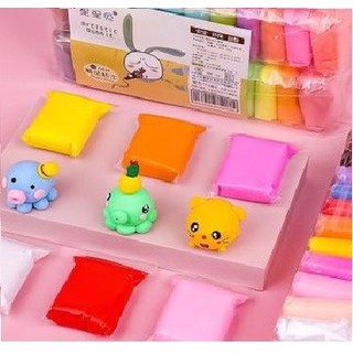 Set 24 màu đất sét siêu nhẹ tự khô/DIY/softclay/handmade