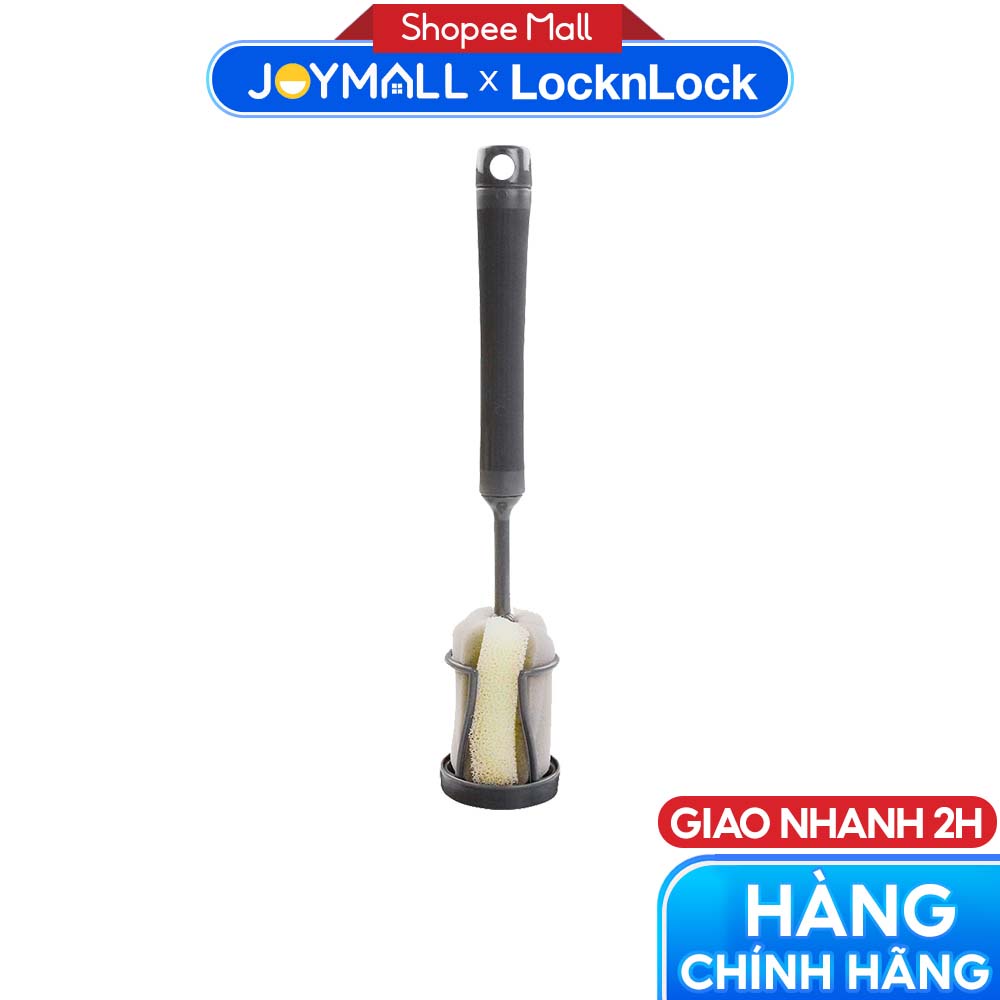 Dụng cụ rửa chai và ly Lock&Lock ETM143DGRY - Hàng chính hãng, có đế dựng và lỗ treo tiện lợi - JoyMall