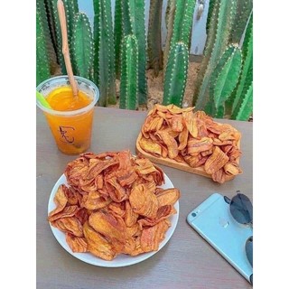 1kg CHUỐI SẤY GIÒN KO ĐƯỜNG - ĐẶC SẢN GIA LAI( 2 túi)