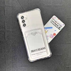 Ốp Lưng Samsung A13 5G - A04s Dẻo Trong Suốt Có Khe Đựng Thẻ – Chống Sốc, Chống Trầy, Tiện Lợi