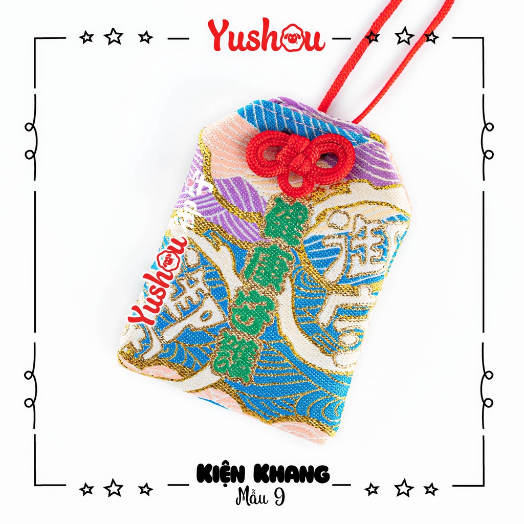 Túi Phước Yushou Sức Khỏe Mẫu 9 - Kiểu Omamori Nhật, Có sẵn, Quà tặng ý nghĩa.