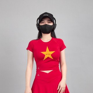 Áo Croptop Pro C019 cá tính 2in1 sẵn đệm tập luyện thể thao , đi chơi ,đi bơi