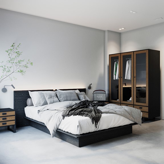 Ảnh HENRY, Giường ngủ phong cách hiện đại BED_112, 210x23cm, Scandi Home 4
