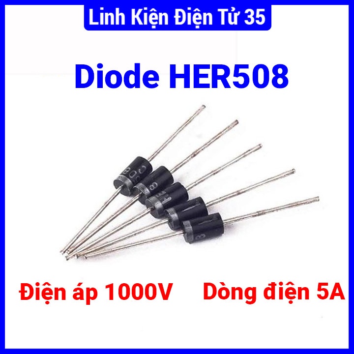 IC Circuito Integrato HER508 5A 1000V DO-27 Lotto 10pz - Foto 2