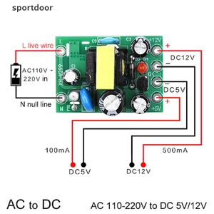 Bảng mô-đun chuyển đổi AC- AC110V 220V sang 12V 0.2A + 5V