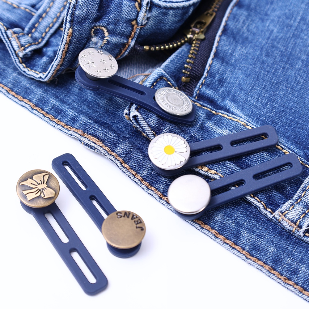 Nút Kim Loại Cao Cấp Gắn Mở Rộng Eo Quần Jean Tiện Lợi