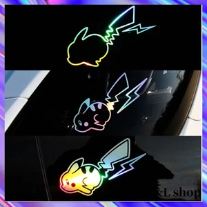 Miếng Dán Trang Trí Xe Hơi / Mũ Bảo Hiểm Họa Tiết Hoạt Hình Pikachu Nhiều Màu Thay Đổi Được