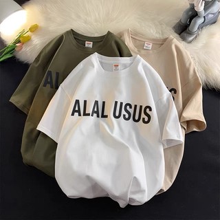 [ Rẻ cô địch ] Áo thun cotton tay lỡ dáng rộng unisex - ALAL USUS