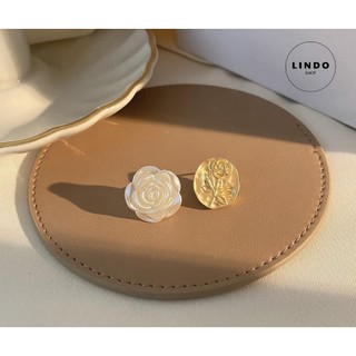 Bông tai Hoa hồng Vintage LINDO thích hợp đeo nhiều dịp