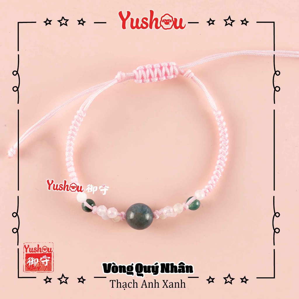 Vòng Quý Nhân - Thạch Anh Xanh, Có sẵn, Quà tặng ý nghĩa.