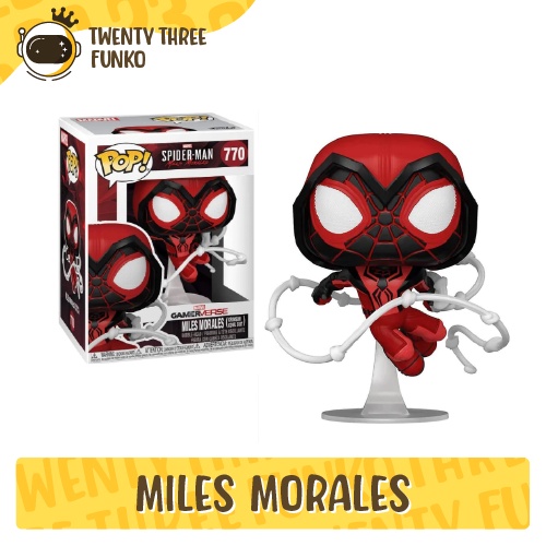 Funko POP Miles Morales 770 (Crimson Cowl Suit) - Spiderman Miles