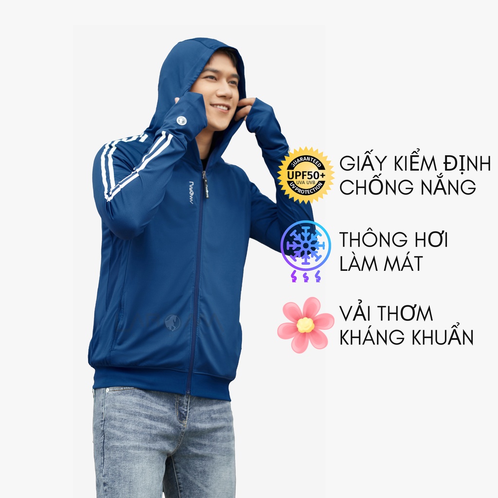 LAROMA Áo chống nắng nam 1 lớp UPF50+