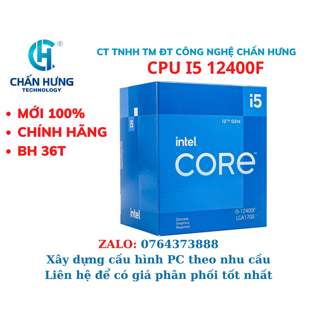 Cpu Intel Core I5 12400f HÀng ChÍnh HÃng Shopee Việt Nam 5471