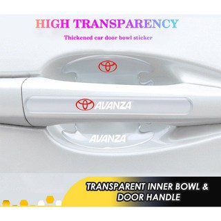 Miếng Dán Bảo Vệ Tay Nắm Cửa Trong Suốt Chống Trầy Xước Cho Xe Hơi Toyota Avanza