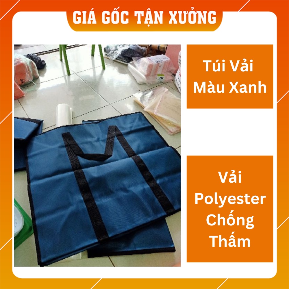 [Sản Xuất Theo Yêu Cầu] Túi Vải Chống Thấm Có Khóa Kéo