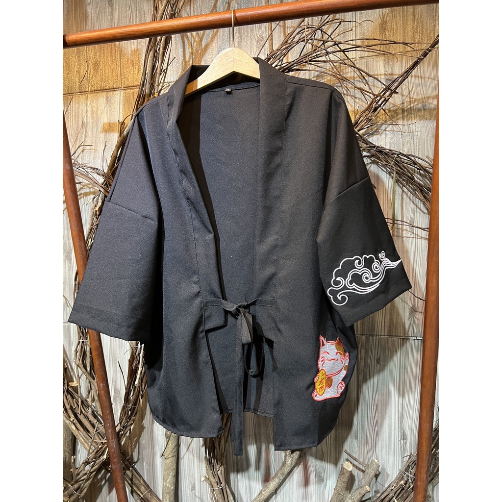 Áo khoác kiểu Haori MÈO TÀI LỘC CVC - Giá sỉ Unisex