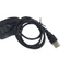 Pealike 27 5 inch Ba lô Gói mở rộng bên ngoài Cổng USB Giao diện sạc Bộ chuyển đổi điện thoại di động Dây cáp sạc màu đen