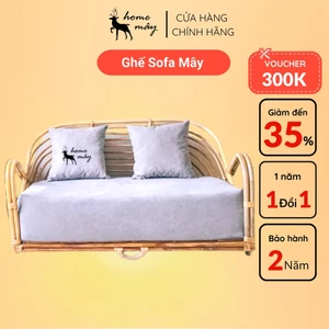 Ghế Sofa mây và Gường mây trang trí phòng khách - HOME MÂY cho quán cafe, khách sạn, nhà hàng, homestay