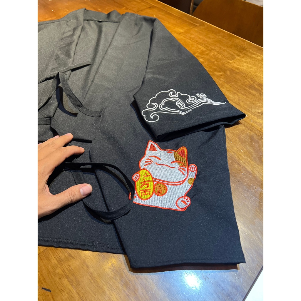 Áo khoác kiểu Haori MÈO TÀI LỘC CVC - Giá sỉ Unisex
