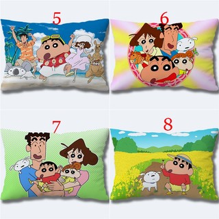 Vỏ Gối Crayon Shin-chan Hoạt Hình Dễ Thương Trẻ Em Fashiom Một Mặt In Polyeste Sofa Đệm Trang Trí Nhà Cửa (Không Có Lõi)