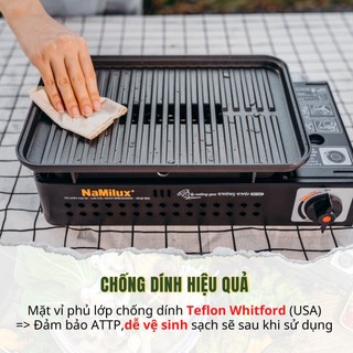 Bếp Nướng Tích Nhiệt NaMilux NH-84F | BBQ, Camping, Dã Ngoại│Cân Mọi Món Nướng: Beefsteak, Cá, Hải sản, Xiên que...