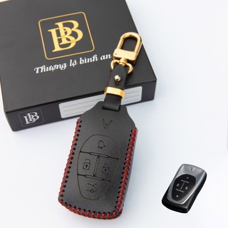 Bao da chìa khoá Ô Tô VINFAST E34, VF8 VF9 2023 Da Bò Thật khắc tên và sđt chủ xe bảo hành 2 năm BB