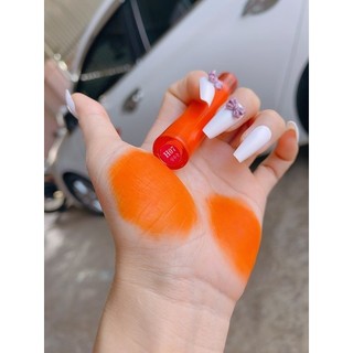 Son Cam vàng/Vàng bí ngô H07 KOREA T.A.M Tặng tẩy tế bào chết,son siêu ăn uống chống trôi tint