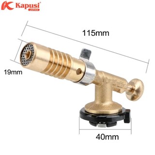 Đèn khò gas hợp kim đồng KAPUSI Nhật bản 115mm lên tới 1500 độ C, hàn ống đồng, Bh 12 thángKouritsu Official Store
