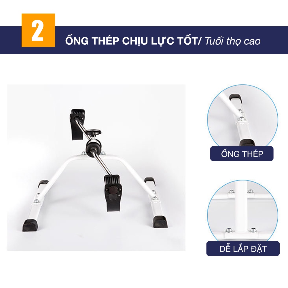 Xe đạp thể dục mini tháo lắp tại nhà, văn phòng GoodFit GF003MB