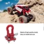 Kim Loại Leo Núi Kéo Móc Móc Khóa, Tời Còng Phụ Kiện Cho 1 / 10 RC Xe Bánh Xích Xe Tải D90 SCX10 Leo Xe, Đỏ