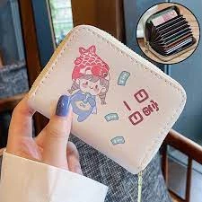 ⭐ GIÁ TỐT ⭐ Ví nữ mini nhiều ngăn đựng thẻ in họa tiết đẹp mắt