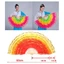 Đoản cờ vũ đạo lụa DUSKGLOW nhiều màu sắc cho thực hành dài