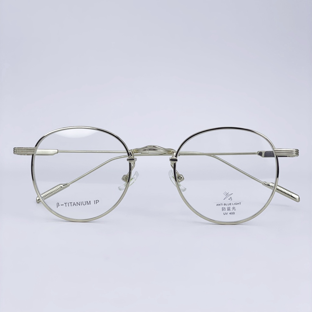 Gọng kính cận nam nữ LemonEyewear gọng titan cao cấp kiểu dáng mắt tròn LE22010