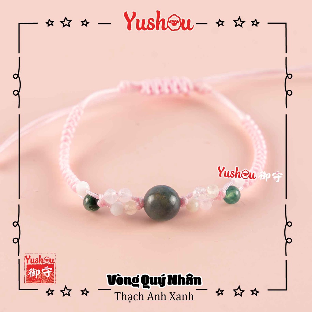 Vòng Quý Nhân - Thạch Anh Xanh, Có sẵn, Quà tặng ý nghĩa.