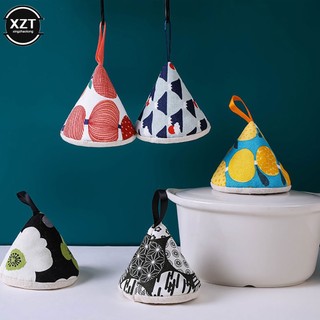 Găng tay cách nhiệt tam giác chống bỏng mũ nồi và bịt tai nồi nhà bếp tay cầm nồi hầm sắt găng tay cách nhiệt
