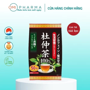 Trà Lá Đỗ Trọng Yuwa Lá Đỗ Trọng Hỗ Trợ Giảm Cân, Giảm Stress, Chống Lão Hóa, Tốt Cho Tim Mạch Túi 50Gói