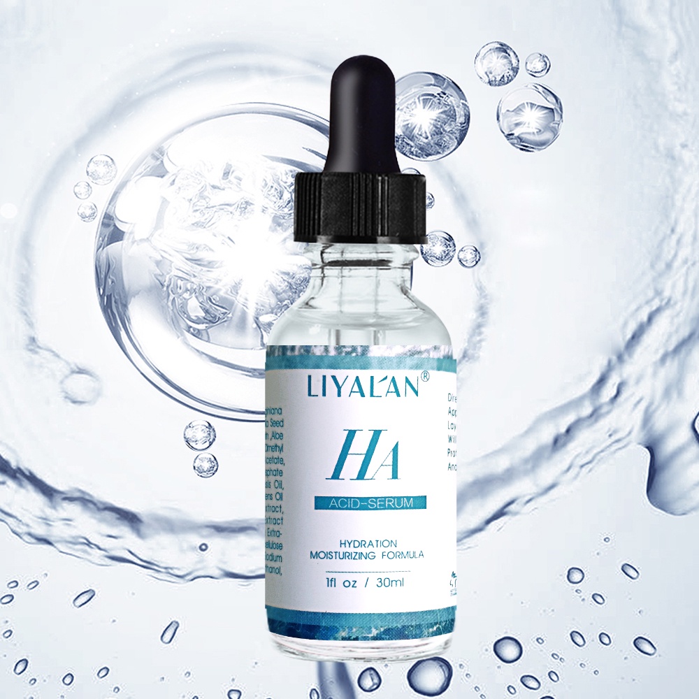 Ảnh Serum dưỡng ẩm da LIYALAN Hyaluronic Acid HA ngăn ngừa nếp nhăn chăm sóc làn da 30ml 2