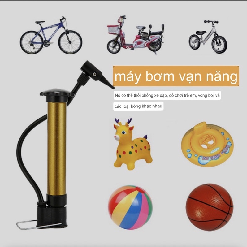 Bơm mini cầm tay đa năng (TẶNG 1 kim) bơm bóng đá bóng rổ bóng chuyền...xe đạp, phao