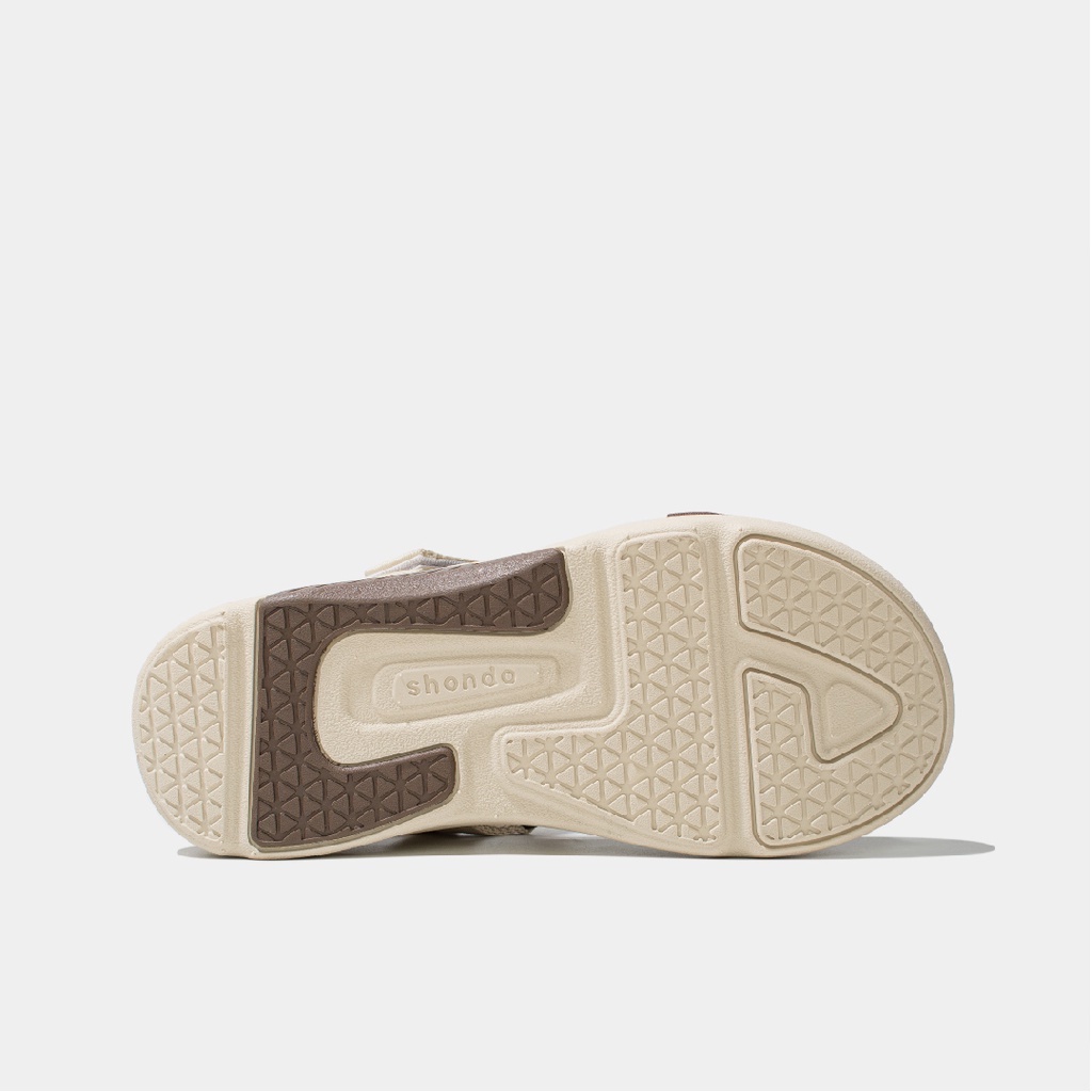 Ảnh Giày Sandals Nam Nữ Shondo F7 Racing Be Phối Nâu F7R2595 4