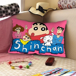 Vỏ Gối Crayon Shin-chan Hoạt Hình Dễ Thương Trẻ Em Fashiom Một Mặt In Polyeste Sofa Đệm Trang Trí Nhà Cửa (Không Có Lõi)