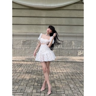 VÁY HOA NỔI TỰ THIẾT KẾ RIÊNG CỰC XỊN (ẢNH THẬT CÓ CHÈN TÊN SHOP)