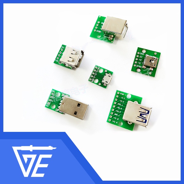 Bảng Mạch Kết Nối USB 2.0 3.0 Đầu Đực Cái Sang Dip Cái B-type Vuông ...