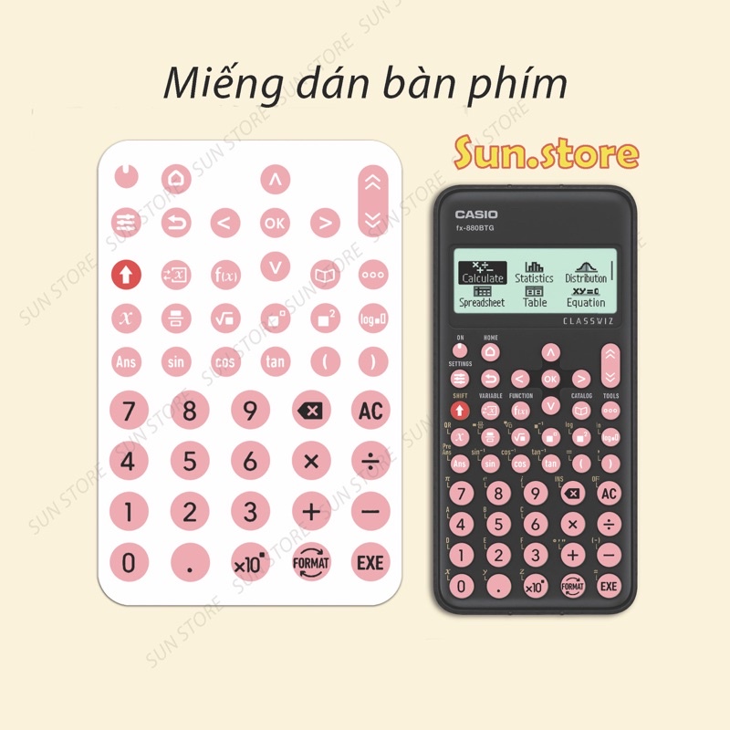 Sticker dán bàn phím máy tính casio 880 | Shopee Việt Nam