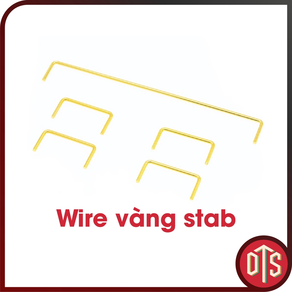 Wire vàng lẻ 6.25U 7U 2U Thanh cân bằng dùng cho bàn phím cơ Payson