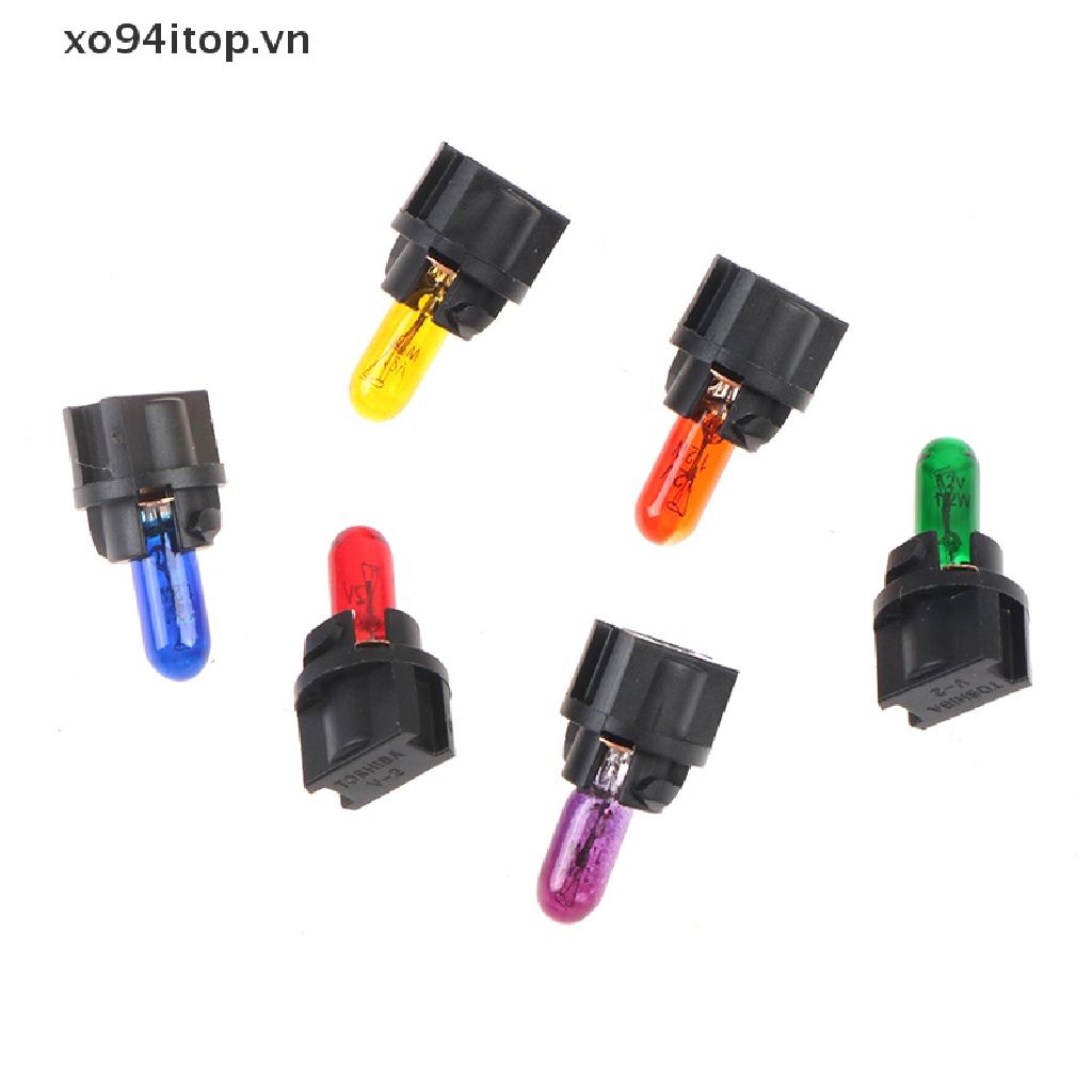 Bộ 10 Bóng Đèn Led T5 .5 W1.2W Bảng Điều Khiển Gắn Cho Ô Tô