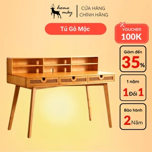 Tủ Mây Mộc Ba Ngăn Trang Trí Phòng Khách - Thiết Kế Đẹp Mắt Cho Nội Thất