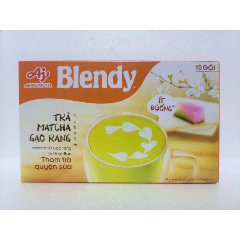Trà Sữa Blendy Matcha Gạo Rang / Royal / Dâu / Matcha sữa Hộp 10 Gói x ...